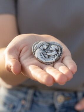 James Avery HUGE pendant mother child tender care